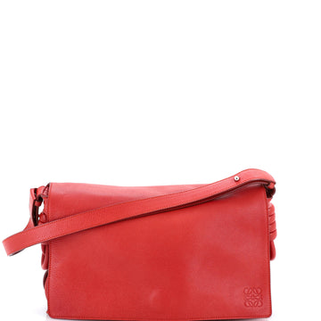 Flamenco Knot Messenger Bag Leather Large