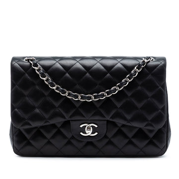 Classic Double Flap Bag Quilted Lambskin Jumbo