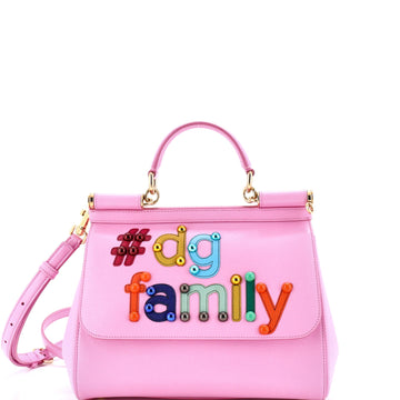 Miss Sicily Bag Embellished Printed Leather Medium