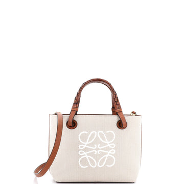 Anagram Square Basket Tote Canvas Mini