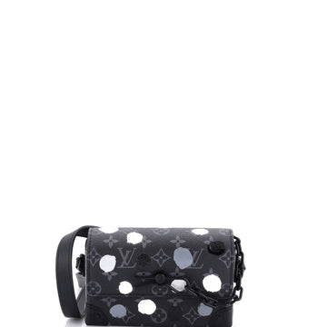 Steamer Wearable Wallet Yayoi Kusama Painted Dots Monogram Eclipse Canvas
