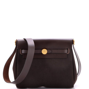 Herbag Zip Toile and Leather 20