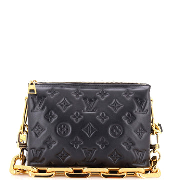 Coussin Bag Monogram Embossed Lambskin BB
