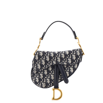 Saddle Handbag Oblique Canvas Mini