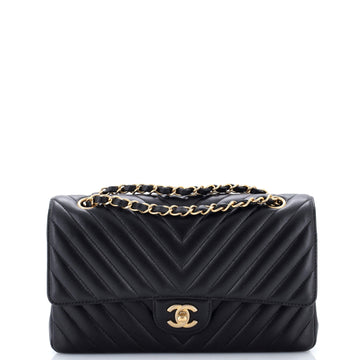 Classic Double Flap Bag Chevron Lambskin Medium