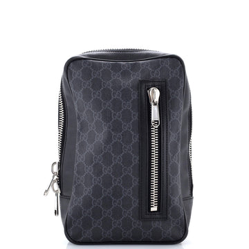 Soft Zip Sling Bag GG Coated Canvas Small