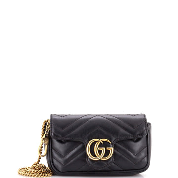 GG Marmont Flap Bag Matelasse Leather Super Mini