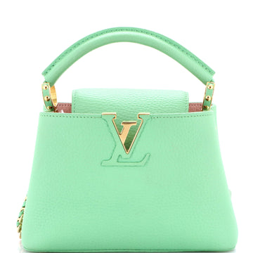 Braided Chain Capucines Bag Taurillon Leather Mini