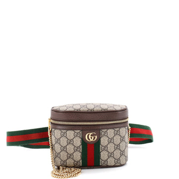Ophidia Chain Belt Bag GG Coated Canvas Small