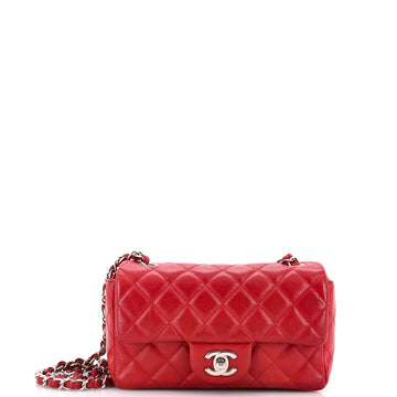 Classic Single Flap Bag Quilted Caviar Mini