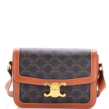Triomphe Shoulder Bag Triomphe Coated Canvas Medium
