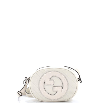 Blondie NM Round Camera Bag Diagonal Quilted Leather