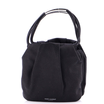 Pochon Top Handle Bag Satin Mini