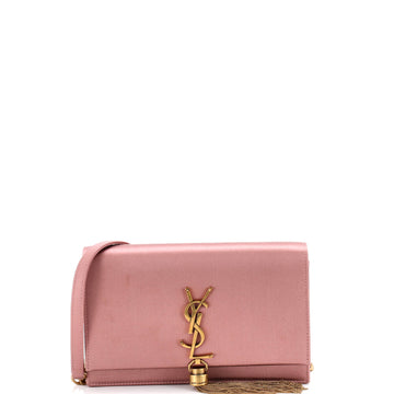 Classic Monogram Tassel Chain Wallet Satin