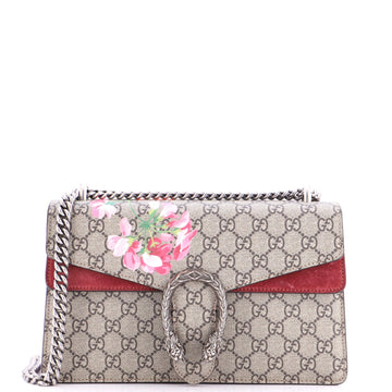 Dionysus Bag Blooms Print GG Coated Canvas Small