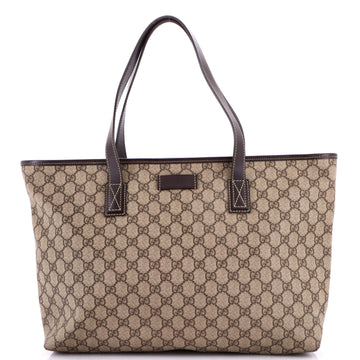 Plus Tote GG Coated Canvas with Leather Medium
