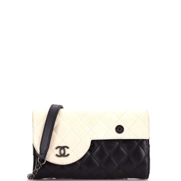 Yin Yang Double CC Flap Bag Quilted Lambskin Small