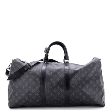 Keepall Bandouliere Bag Monogram Eclipse Canvas 55