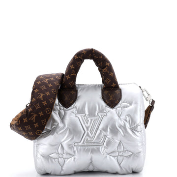 Speedy Bandouliere Bag Monogram Quilted Econyl Nylon 25