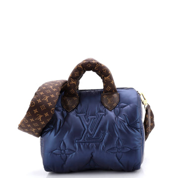 Speedy Bandouliere Bag Monogram Quilted Econyl Nylon 25