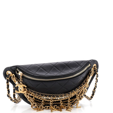 All About Chains Waist Bag Quilted Lambskin