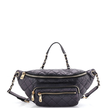 All About Waist Bag Quilted Iridescent Calfskin Medium