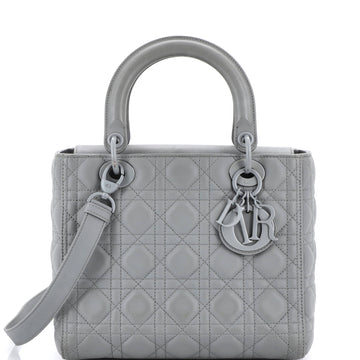 Ultra Matte Lady Dior Bag Cannage Quilt Calfskin Medium