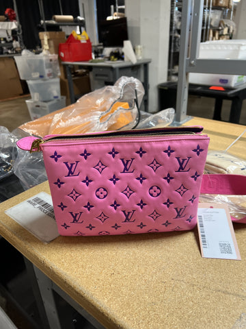 Coussin Bag Monogram Embossed Leather PM
