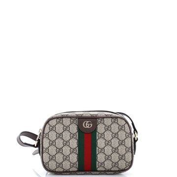 Ophidia Camera Bag GG Coated Canvas and Leather Small