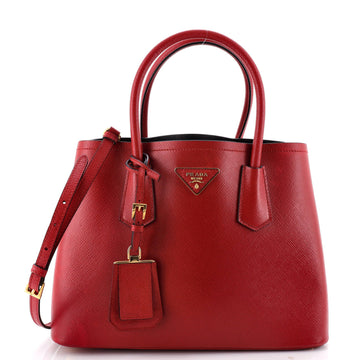Cuir Double Tote Saffiano Leather Medium