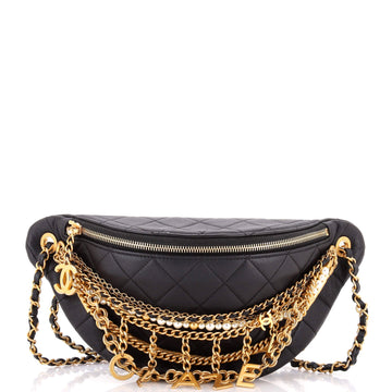 All About Chains Waist Bag Quilted Lambskin