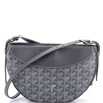 Hirondelle Shoulder Bag Coated Canvas and Leather