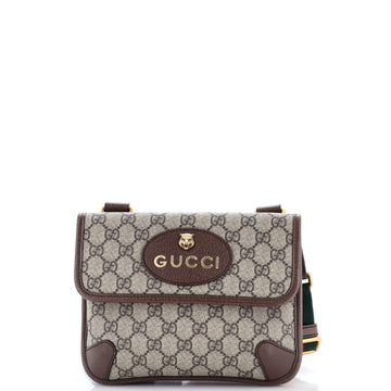 Neo Vintage Flap Messenger GG Coated Canvas Small