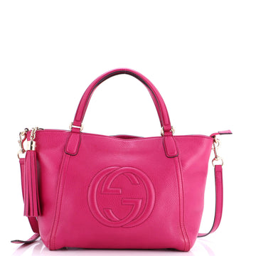Soho Convertible Top Handle Bag Leather Small