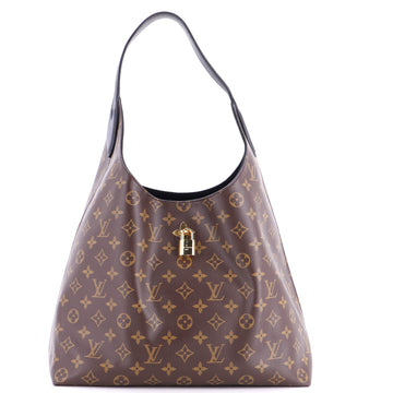 Flower Hobo Monogram Canvas with Leather