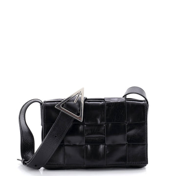 Cassette Crossbody Bag Maxi Intrecciato Leather Small