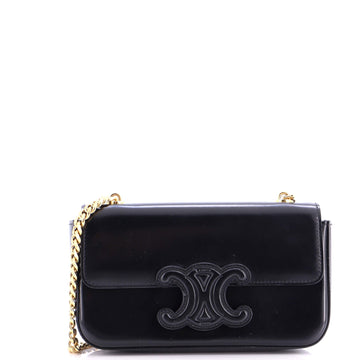 Triomphe Chain Shoulder Bag Leather Small