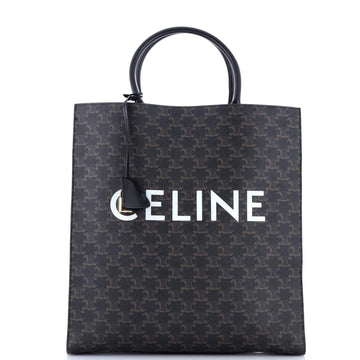 Vertical Cabas Tote Triomphe Coated Canvas Large