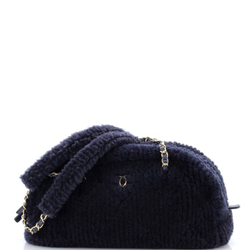 Coco Neige Chain Bowling Bag Quilted Shearling Large