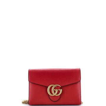 GG Marmont Chain Wallet Leather Mini