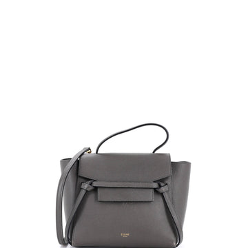 Belt Bag Textured Leather Nano