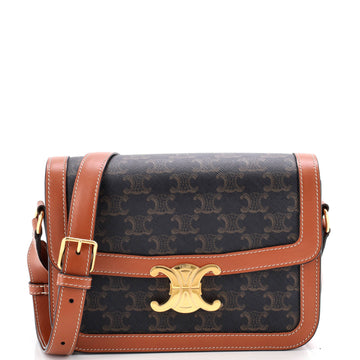 Triomphe Shoulder Bag Triomphe Coated Canvas Medium