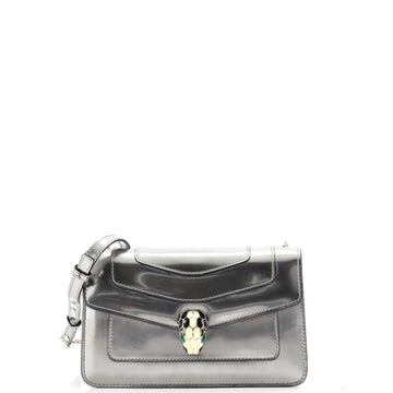 Serpenti Forever Shoulder Bag Metallic Leather Small