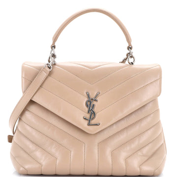 LouLou Top Handle Bag Matelasse Chevron Leather Medium