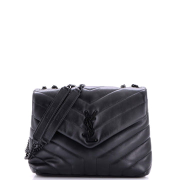 Loulou Shoulder Bag Matelasse Chevron Leather Small
