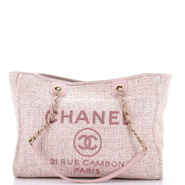 Deauville Tote Raffia with Glitter Detail Small