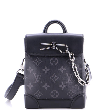 Steamer Bag Monogram Eclipse Canvas Nano