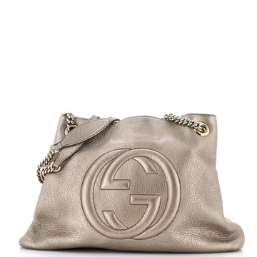 Soho Chain Strap Shoulder Bag Leather Medium