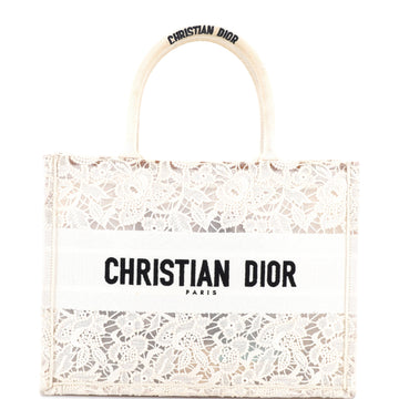 Book Tote Embroidered Lace Medium