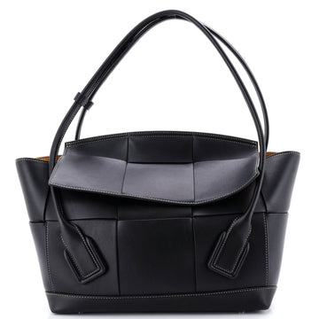 Arco Bag Maxi Intrecciato Leather Medium